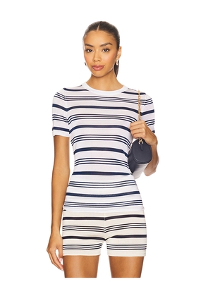 Auteur Studio Vera Top in Ivory,Navy. Size L. Also in S, XS, M.