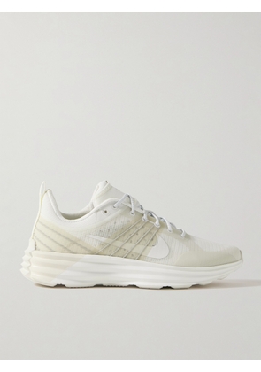 Nike - Lunar Roam Rubber-trimmed Mesh Sneakers - White - US5,US5.5,US6,US6.5,US7,US7.5,US8,US8.5,US9,US9.5,US10,US10.5,US11,US11.5