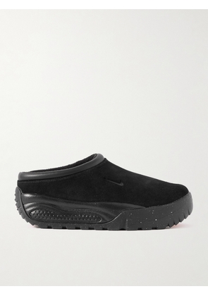 Nike - Acg Rufus Leather-trimmed Suede Slip-on Sneakers - Black - US 4,US 4.5,US 5,US 5.5,US 6,US 6.5,US 7,US 7.5,US 8,US 8.5,US 9,US 9.5,US 10,US 10.5,US 11,US 11.5