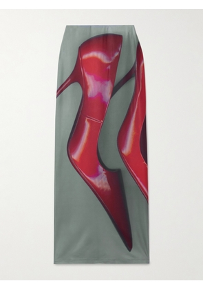Acne Studios - Printed Stretch-jersey Maxi Skirt - Multi - xx small,x small,small,medium,large