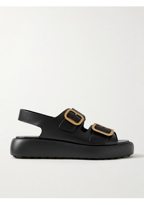 Tod's - Gomma Buckled Leather Platform Sandals - Black - IT35,IT36,IT36.5,IT37,IT37.5,IT38,IT38.5,IT39,IT39.5,IT40,IT40.5,IT41,IT41.5