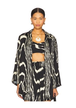 Eugenia Fernandez Bonaci Shirt in Black. Size L. Also in XS, S, M, XL.