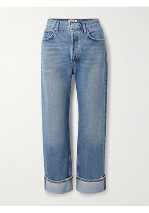 AGOLDE - Fran Cropped Mid-rise Straight-leg Jeans - Blue - 23,24,25,26,27,28,29,30,31,32