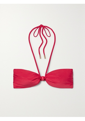 Cult Gaia - Euphrasia Embellished Halterneck Bikini Top - Red - xx small,x small,small,medium,large,x large