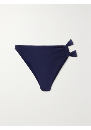 Cult Gaia - Charmaine Asymmetric Metallic Bikini Briefs - Blue - xx small,x small,small,medium,large,x large