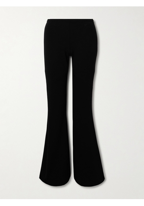 COURREGES - Ellipse Zip-detailed Jersey Flared Pants - Black - FR 34,FR 36,FR 38,FR 40,FR 42