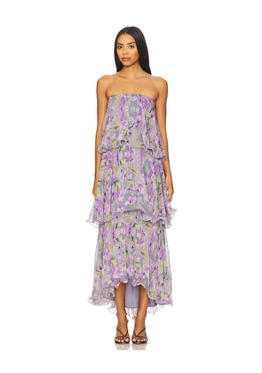 ELLIATT Milena Maxi Dress in Purple. Size L. Also in M, S.