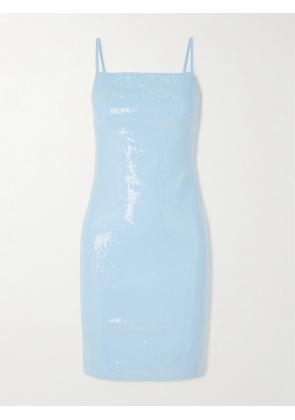 ROTATE BIRGER CHRISTENSEN - Sequined Stretch Recycled-jersey Mini Dress - Blue - DK32,DK34,DK36,DK38,DK40,DK42