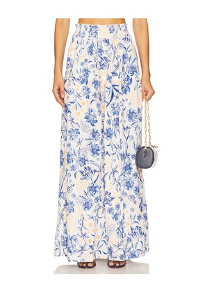 Agua Bendita Jenna Maxi Skirt in White. Size L. Also in M.