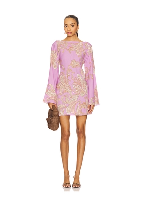 HEMANT AND NANDITA Short Dress in Purple. Size M. Also in XS.