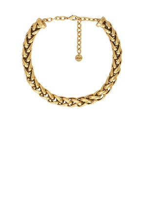 Cult Gaia Grano Choker in Metallic Gold.
