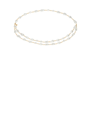 Cult Gaia Vana Belt in White.