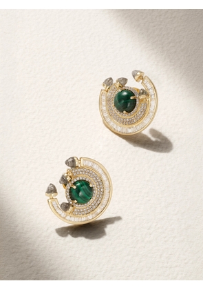 Ananya - Chakra 18-karat Gold Multi-stone Earrings - Green - One size