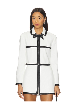 Amanda Uprichard Trey Jacket in Ivory. Size L. Also in S, XS, M.
