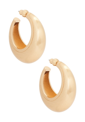 Cult Gaia Mona Earring in Metallic Gold.