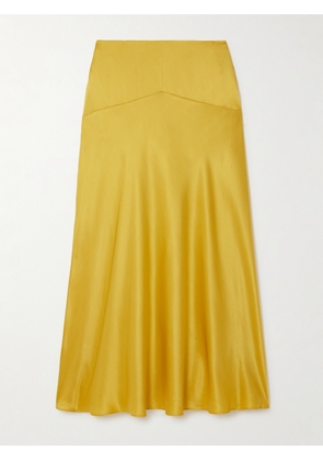 TOVE - Clover Silk-satin Midi Skirt - Gold - FR 34,FR 36,FR 38,FR 40,FR 42,FR 44