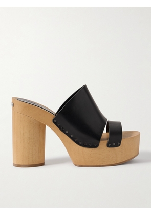 Isabel Marant - Hyun Leather Platform Mules - Black - FR36,FR37,FR38,FR39,FR40,FR41