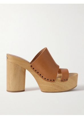 Isabel Marant - Hyun Leather Platform Mules - Brown - FR36,FR37,FR38,FR39,FR40,FR41