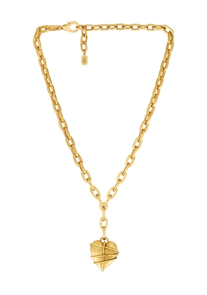 Elizabeth Cole Doralia Necklace in Metallic Gold.