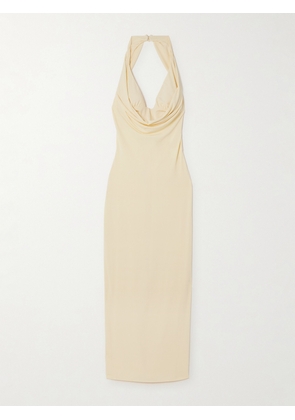 Magda Butrym - Stretch-jersey Halterneck Midi Dress - Yellow - FR 34,FR 36,FR 38,FR 40,FR 42