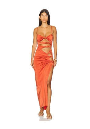 Ancora Auric Dress in Burnt Orange. Size L. Also in M.