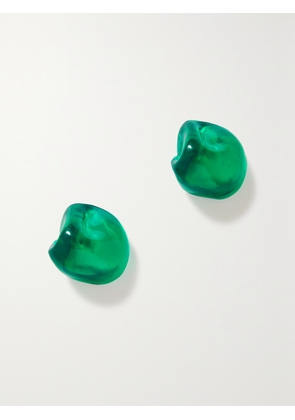 Completedworks - + Net Sustain Bio-resin And Recycled Gold Vermeil Earrings - Green - One size