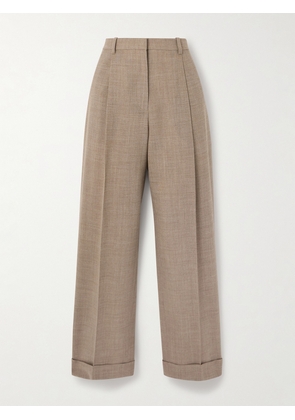 The Row - Tor Pleated Grain De Poudre Wool Pants - Brown - US0,US2,US4,US6,US8,US10,US12,US14