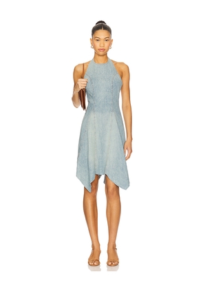 EB Denim Estelle Mini Dress in Blue. Size L. Also in M.
