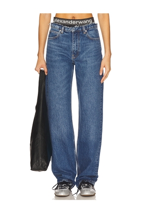 Alexander Wang Pre-styled Ez Jean With Sporty Undie in Blue. Size 28. Also in 29.