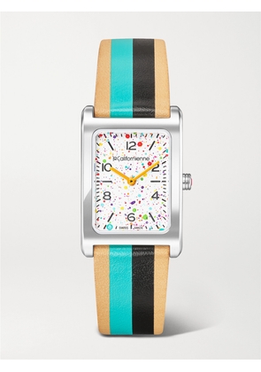 LA CALIFORNIENNE - + The Dial Artist Daybreak 24mm Stainless Steel And Leather Watch - Blue - One size