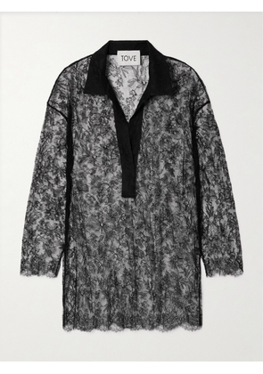 TOVE - Lucie Lace Shirt - Black - FR 34,FR 36,FR 38,FR 40,FR 42