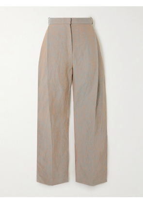 TOVE - Aleen Pleated Hemp Straight-leg Pants - Multi - FR 34,FR 36,FR 38,FR 40,FR 42,FR 44