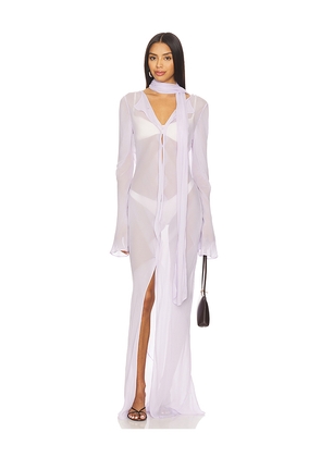 EAVES Rina Maxi Dress in Lavender. Size L. Also in XS, S, M.