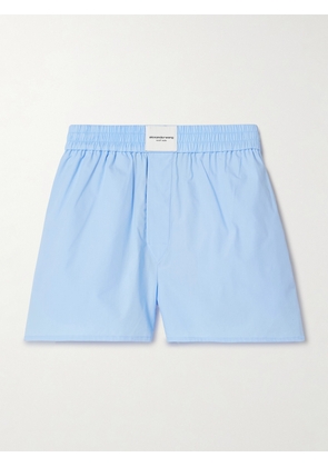 T BY ALEXANDER WANG - Cotton-poplin Shorts - Blue - xx small,x small,small,medium,large,x large