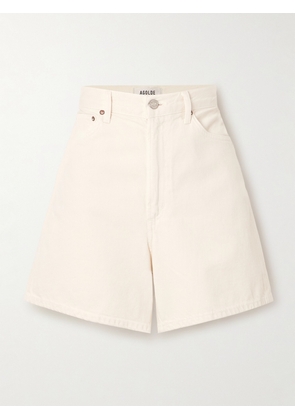 AGOLDE - Stella Organic Denim Shorts - Ivory - 23,24,25,26,27,28,29,30,31,32