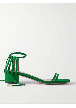 Aquazzura - Straight To Heaven Suede Sandals - Green - IT36,IT36.5,IT37,IT37.5,IT38,IT38.5,IT39,IT39.5,IT40,IT40.5,IT41,IT41.5,IT42
