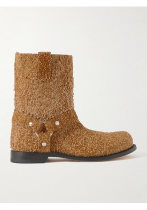 LOEWE - + Paula's Ibiza Campo Brushed Suede Ankle Boots - Brown - IT36,IT37,IT38,IT39,IT40,IT41