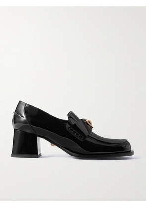 Versace - Alia Embellished Patent-leather Loafers - Black - IT35,IT36.5,IT37,IT37.5,IT38,IT38.5,IT39,IT39.5,IT40.5,IT41