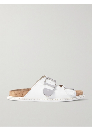 Chloé - Rebecca Buckled Leather Slides - White - IT35,IT36,IT37,IT38,IT39,IT40,IT41