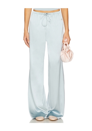 Eterne Brody Silk Pant in Baby Blue. Size M/L. Also in XL/1X.