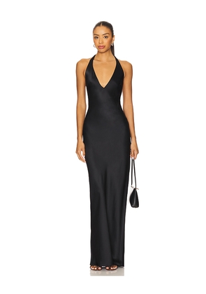 Amanda Uprichard Bondi Maxi Dress in Black. Size L. Also in XS, S, M, XL.