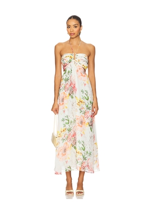 CAMI NYC Calliope Chiffon Maxi Dress in Ivory. Size L. Also in S, M.