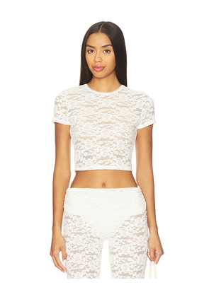 Bananhot Nana Shirt in Cream. Size M. Also in S, XL, XS.