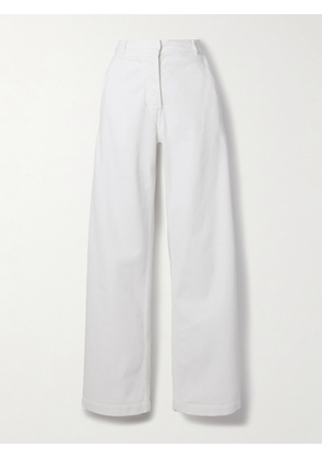 Another Tomorrow - Mid-rise Straight-leg Organic Jeans - White - IT36,IT38,IT40,IT42,IT44,IT46,IT48,IT50