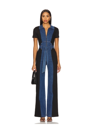 Alice + Olivia Gorgeous Wide Leg Jumpsuit in Blue. Size 24. Also in 25, 26, 27, 28.
