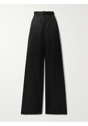 Gabriela Hearst - Mabon Belted Linen Wide-leg Pants - Black - IT36,IT38,IT40,IT42,IT44,IT46,IT48