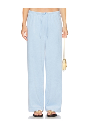 GUIZIO Dani Terry Pant in Baby Blue. Size L. Also in M, S, XL, XS, XXS.