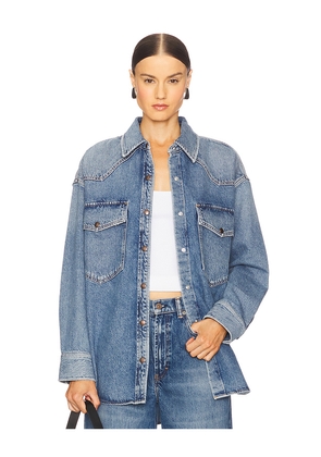 AGOLDE Lotta Shirt in Blue. Size L. Also in XL.