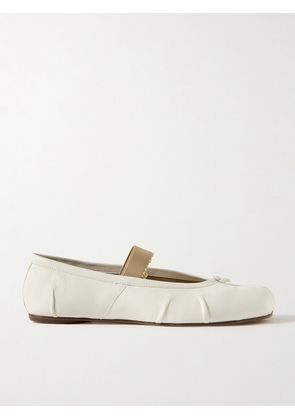 Maison Margiela - Tabi Split-toe Leather Ballet Flats - Ivory - IT35,IT36,IT36.5,IT37,IT37.5,IT38,IT38.5,IT39,IT39.5,IT40,IT40.5,IT41