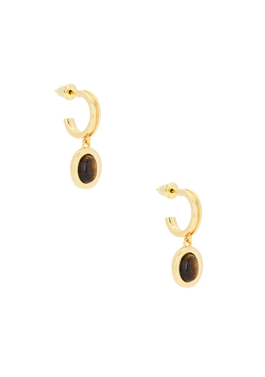 Amber Sceats Cooper Earrings in Metallic Gold.